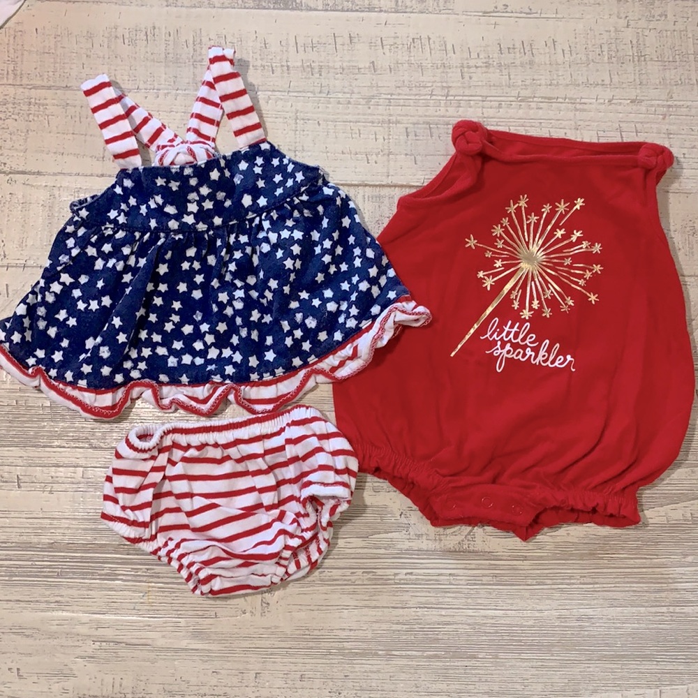 🔴5/$25| Cat & Jack 4th of July Outfits
